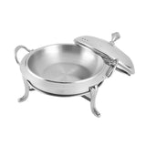 NNEAGS 2X Stainless Steel Round Buffet Chafing Dish Cater Food Warmer Chafer with Glass Top Lid