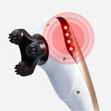 NNEAGS 6 Heads Portable Handheld Massager Soothing Stimulate Blood Flow Shoulder Gold