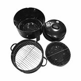 NNEAGS 3 In 1 Barbecue Smoker Outdoor Charcoal BBQ Grill Camping Picnic Fishing