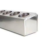 NNEAGS 2X 18/10 Stainless Steel Conical Utensils Cutlery Holder with 4 Holes