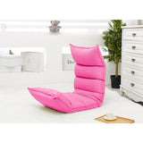 NNEAGS Foldable Tatami Floor Sofa Bed Meditation Lounge Chair Recliner Lazy Couch Pink