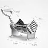 NNEAGS Potato French Fry Fruit Vegetable Cutter Stainless Steel 3 Blades
