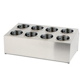 NNEAGS 2X 18/10 Stainless Steel Conical Utensils Cutlery Holder with 8 Holes