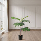 NNEAGS 2X 60cm Artificial Natural Green Split-Leaf Philodendron Tree Fake Tropical Indoor Plant Home Office Decor