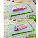 NNEAGS Kitchen Fast Defrosting Tray The Safest Way to Defrost Meat or Frozen Food