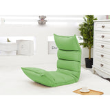 NNEAGS Foldable Tatami Floor Sofa Bed Meditation Lounge Chair Recliner Lazy Couch Green
