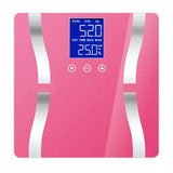 NNEAGS 2X Glass LCD Digital Body Fat Scale Bathroom Electronic Gym Water Weighing Scales White