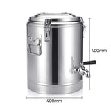 NNEAGS 35L Stainless Steel Insulated Stock Pot Dispenser Hot & Cold Beverage Container With Tap
