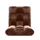 NNEAGS 2X Floor Recliner Folding Lounge Sofa Futon Couch Folding Chair Cushion Coffee