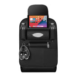 NNEAGS PVC Leather Car Back Seat Storage Bag Multi-Pocket Organizer Backseat and iPad Mini Holder Black
