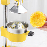 NNEAGS 2X Manual Juicer Hand Press Juice Extractor Squeezer Orange Citrus Yellow