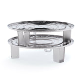 NNEAGS 21L Stainless Steel Stock Pot with Two Steamer Rack Insert Stockpot Tray