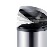 NNEAGS 2X Foot Pedal Stainless Steel Rubbish Recycling Garbage Waste Trash Bin 10L U