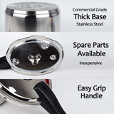 NNEAGS 2X 3L Grade Stainless Steel Pressure Cooker