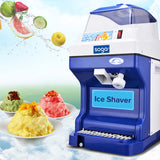NNEAGS 2X Ice Shaver Electric Stainless Steel Ice Crusher Slicer Machine 180KG/h 88