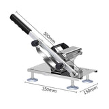 NNEAGS 2X Manual Frozen Meat Slicer Handle Meat Cutting Machine 18/10 Grade Stainless Steel