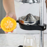 NNEAGS Stainless Steel Manual Juicer Hand Press Juice Extractor Squeezer Black