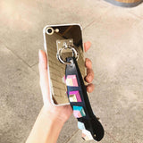 NNEAGS Luxury Fashionable Slim Durable Gold Mirror Back iPhone Case 6s Plus