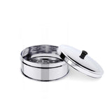 NNEAGS 2X 5 Tier Stainless Steel Steamers With Lid Work inside of Basket Pot Steamers 25cm