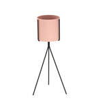 NNEAGS 2X 80cm Tripod Flower Pot Plant Stand with Pink Flowerpot Holder Rack Indoor Display