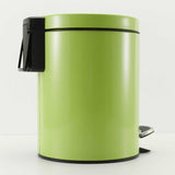 NNEAGS 2X 7L Foot Pedal Stainless Steel Rubbish Recycling Garbage Waste Trash Bin Round Green