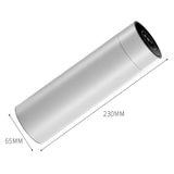 NNEAGS 2X 500ML Stainless Steel Smart LCD Thermometer Display Bottle Vacuum Flask Thermos White