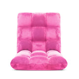NNEAGS Floor Recliner Folding Lounge Sofa Futon Couch Folding Chair Cushion Light Pink