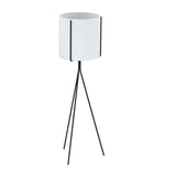 NNEAGS 4X 80cm Tripod Flower Pot Plant Stand with White Flowerpot Holder Rack Indoor Display