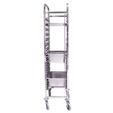 NNEAGS Trolley 16 Tier Stainless Steel Bakery Trolley Suits GN 1/1 Pans