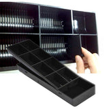 NNEAGS 4 Bills 8 Coins Spare Cash Tray Black Heavy Duty 1 Year Warranty