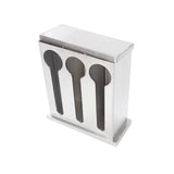 NNEAGS 2X Stainless Steel Buffet Restaurant Spoon Utensil Holder Storage Rack 3 Holes