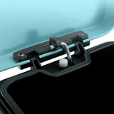 NNEAGS 2X 6L Foot Pedal Stainless Steel Rubbish Recycling Garbage Waste Trash Bin Square Blue