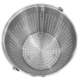 NNEAGS 2X 21L 18/10 Stainless Steel Perforated Stockpot Basket Pasta Strainer with Handle