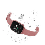 NNEAGS 2X Waterproof Fitness Smart Wrist Watch Heart Rate Monitor Tracker P8 Pink