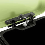 NNEAGS Foot Pedal Stainless Steel Rubbish Recycling Garbage Waste Trash Bin Square 6L Green