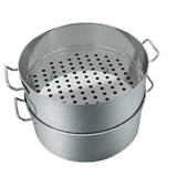 NNEAGS Food Steamer 28cm 304 Top Grade Stainless Steel 2 Tiers