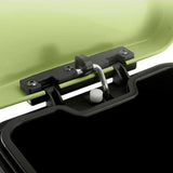 NNEAGS 2X 12L Foot Pedal Stainless Steel Rubbish Recycling Garbage Waste Trash Bin Square Green