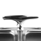 NNEAGS 4X 6.5L Stainless Steel Double Soup Tureen Bowl Station Roll Top Buffet Chafing Dish Catering Chafer Food Warmer Server