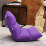 NNEAGS 4X Lounge Floor Recliner Adjustable Lazy Sofa Bed Folding Game Chair Purple