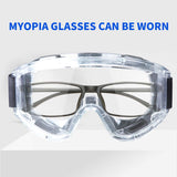 NNEAGS Clear Protective Eye Glasses Safety Windproof Lab Goggles Eyewear
