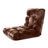 NNEAGS 4X Floor Recliner Folding Lounge Sofa Futon Couch Folding Chair Cushion Coffee