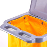 NNEAGS 2X 3 Tier Multifunction Janitor Cleaning Waste Cart Trolley and Waterproof Bag with Lid