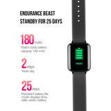 NNEAGS Fitness Smart Watch Heart Rate Monitor With 2X Wrist Band Replacement Strap