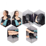 NNEAGS 3X Electric Kneading Back Neck Shoulder Massage Arm Body Massager Black/Blue/White