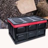 NNEAGS 2X 30L Collapsible Car Trunk Storage Multifunctional Foldable Box Black