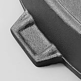 NNEAGS 2X 33cm Cast Iron Rectangle Bread Cake Baking Dish Lasagna Roasting Pan