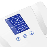 NNEAGS 2X Digital Body Fat Scale Bathroom Scales Weight Gym Glass Water LCD Pink/White