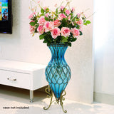 NNEAGS 6 Bunch Artificial Silk Rose 5 Heads Flower Fake Bridal Bouquet Table Decor Pink