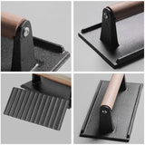 NNEAGS 2X Cast Iron Bacon Meat Steak Press Grill BBQ with Wood Handle Weight Plate