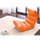 NNEAGS Foldable Tatami Floor Sofa Bed Meditation Lounge Chair Recliner Lazy Couch Orange